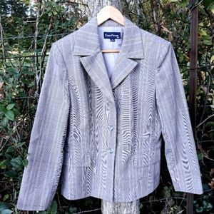 Evan-Picone Striped Blazer